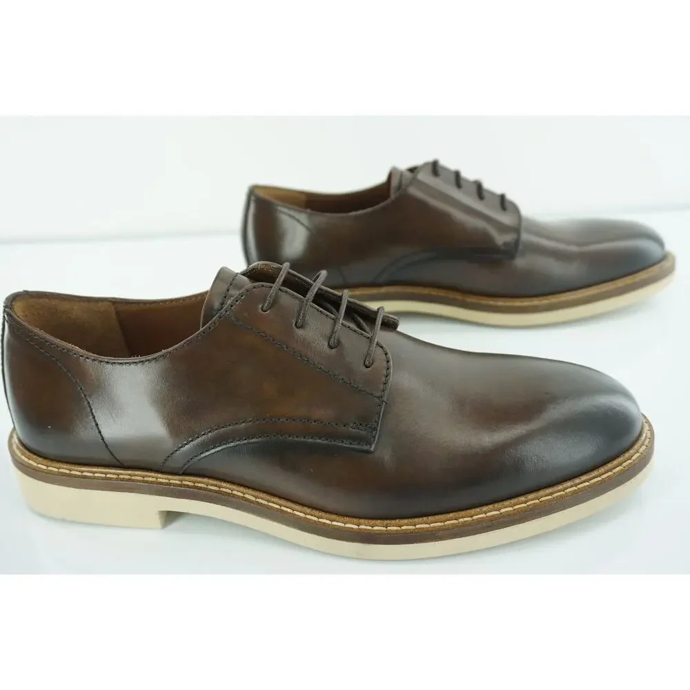 To Boot New York Marseille Plain Toe Derby Oxford Shoe Sz 8.5 Lace Up $375 Brown